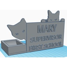 Akaslan Plastik Kedi Kalemlik (Bu Ürün Sadece Plastik Parçadır - Almadan Önce Soru Sorabilirsiniz)