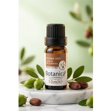 Botanica %100 Saf Jojoba Yağı Soğuk Sıkım Gözenek Dengeleyici Yağlı Cilt Bakımı Doğal Bitkisel 10 ml