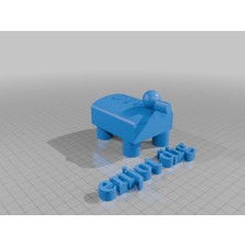 Akaslan Plastik Dig Not Pig 3D Baskı (Bu Ürün Sadece Plastik Parçadır - Almadan Önce Soru Sorabilirsiniz)