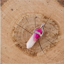 Zero Land Hnrlishp Akik Point Kolye Ucu - Pembe