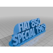 Akaslan Plastik Fiat 850 Special 1969 (Bu Ürün Sadece Plastik Parçadır - Almadan Önce Soru Sorabilirsiniz)