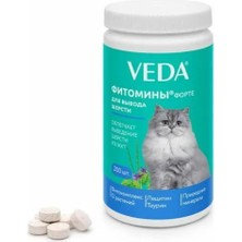 Veda Phytomins Hairball Forte 200 Tablet (Kedi Tüy Yumağı Kusma Önleyici)