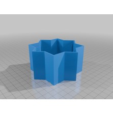 Akaslan Plastik Maceta – 3D Baskı Dekoratif Saksı (Bu Ürün Sadece Plastik Parçadır - Almadan Önce Soru Sorabilirsiniz)