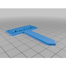 Akaslan Plastik Kişiye Özel Dekoratif Plaket – 3D Baskı (Bu Ürün Sadece Plastik Parçadır - Almadan Önce Soru Sorabilirsiniz)