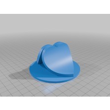 Akaslan Plastik Kalp Şekilli Fan Kart Tutucu (Bu Ürün Sadece Plastik Parçadır - Almadan Önce Soru Sorabilirsiniz)