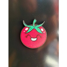 Akaslan Plastik Buzdolabı Mıknatısı Mutlu Domates (Bu Ürün Sadece Plastik Parçadır - Almadan Önce Soru Sorabilirsiniz)