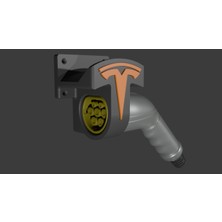 Akaslan Plastik Ev Type 2 Şarj Fişi Duvar Askısı 3D Baskı (Bu Ürün Sadece Plastik Parçadır - Almadan Önce Soru Sorabilirsiniz)