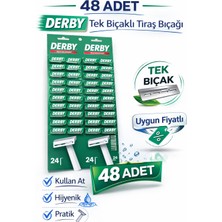 Maarketim Derby Tek Bıçaklı Tıraş Bıçağı Avantajlı Paket Seçenekleri 48 ADET