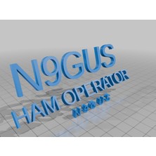 Akaslan Plastik Masa Üstü Isim Plakası – 3D Baskı Masa Dekoru (Bu Ürün Sadece Plastik Parçadır - Almadan Önce Soru Sorabilirsiniz)