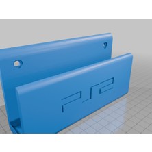 Akaslan Plastik Ps2 Slim Duvar Askı Aparatı – 3D Baskı Oyun Konsolu Aksesuarı (Bu Ürün Sadece Plastik Parçadır - Almadan Önce Soru Sorabilirsiniz)