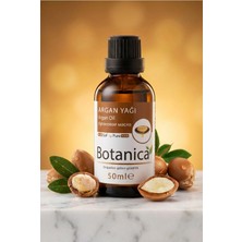 Botanica %100 Saf Argan Yağı Soğuk Sıkım Yıpranmış Saç Maskesi Besleyici Onarıcı Derin Bakım Kürü 50 ml