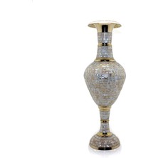 Esranın Dünyası Pirinç Sedefli Vazo 35 cm