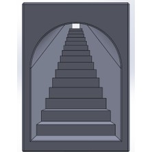 Akaslan Plastik Zorunlu Perspektif Merdiveni 3D Baskı (Bu Ürün Sadece Plastik Parçadır - Almadan Önce Soru Sorabilirsiniz)