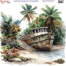 İstanbul Hobi Ütü ile Rub On Transfer Kağıdı 30X30CM RB-372