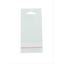 Zero Land Hnrlishp 8*15 Yapışlı 1000 Adet Askılı Şeffaf Poşet - Şeffaf