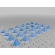 Akaslan Plastik Fütüristik Mahalle Evleri 3D Baskı (Bu Ürün Sadece Plastik Parçadır - Almadan Önce Soru Sorabilirsiniz)