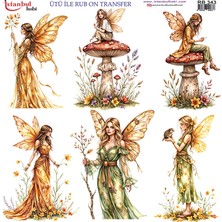 İstanbul Hobi Ütü ile Rub On Transfer Kağıdı 30X30CM RB-343