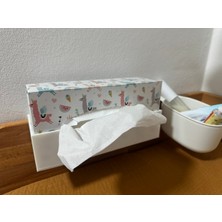 Akaslan Plastik Alt Değiştirme Masası Için Mendil Kutusu Tutucu 3D Baskı (Bu Ürün Sadece Plastik Parçadır - Almadan Önce Soru Sorabilirsiniz)