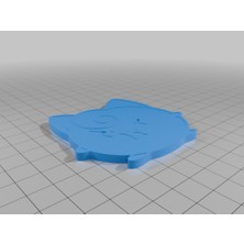 Akaslan Plastik 3D Baskı Sevimli Jigglypuff Pokémon Chibi Buzdolabı Mıknatısı Anahtarlık (Bu Ürün Sadece Plastik Parçadır - Almadan Önce Soru Sorabilirsiniz)