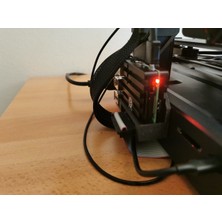 Akaslan Plastik 3D Baskı Ender 3 V3 Se Raspberry Pi 3b Tutucu ve Kablo Klipsi (Bu Ürün Sadece Plastik Parçadır - Almadan Önce Soru Sorabilirsiniz)