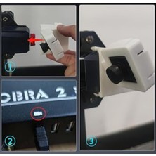 Akaslan Plastik Anycubic Kobra 2 Pro Max Plus Kamera Montaj Aparatı 3D Baskı (Bu Ürün Sadece Plastik Parçadır - Almadan Önce Soru Sorabilirsiniz)