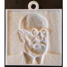 Akaslan Plastik Freud Litofan 3D Baskı (Bu Ürün Sadece Plastik Parçadır - Almadan Önce Soru Sorabilirsiniz)