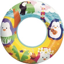 Esranın Dünyası Sevimli Hayvanlar Desenli Çocuk Deniz Simidi (3-6 Yaş)