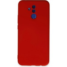 Hnrlishp Newface Huawei Mate 20 Lite Kılıf Nano Içi Kadife Silikon - Kırmızı