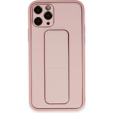 Hnrlishp Newface Iphone 11  Max Kılıf Coco Deri Standlı Kapak - Pembe