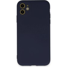 Hnrlishp Newface Iphone 11 Kılıf Nano Içi Kadife Silikon - Lacivert