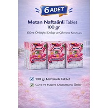 Maarketim Metan Naftalinli Tablet 100 gr Güve Önleyici Dolap ve Çekmece Koruyucu 6 Adet