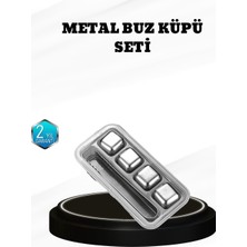 Daniska 304 Paslanmaz Çelik Buz Küpü Seti Sulandırmadan Soğutan Yeniden Kullanılabilir