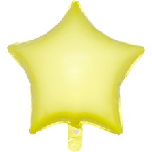 Party Express 18" Folyo Balon Yıldız - Makaron Sarı