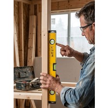 Mucit Home Yüksek Kalite Mıknatıslı Su Terazisi 50 cm Yatay Dikey Ölçüm  Aliminyum