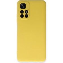 Hnrlishp Newface Xiaomi Redmi Note 11T Kılıf Nano Içi Kadife Silikon - Sarı
