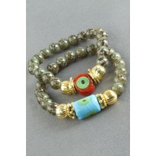 Zero Land Hnrlishp Etnik Ceyt Doğaltaş Bileklik - Gri