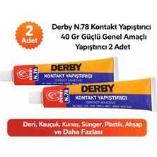 Maarketim Derby N.78 Kontakt Yapıştırıcı 40 Gr Güçlü Genel Amaçlı Yapıştırıcı 2 ADET