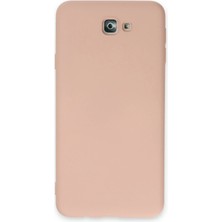 Hnrlishp Newface  Galaxy J7 Prime Kılıf Nano Içi Kadife Silikon - Pudra
