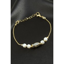 Zero Land Hnrlishp Balık Küp Kristal Bileklik - Beyaz