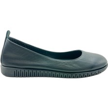 Ortoplus Deri Kadın Babet Ayakkabı ET083 Siyah