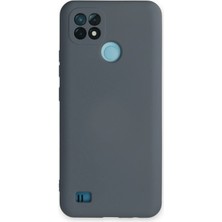 Hnrlishp Newface Realme C21 Kılıf Nano Içi Kadife Silikon - Gri