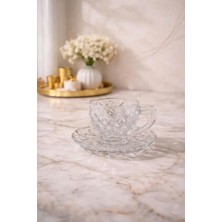 altabi Ahu Cam Neskafe ve Çay Fincan Takımı Özel Tasarım 2 Kişilik