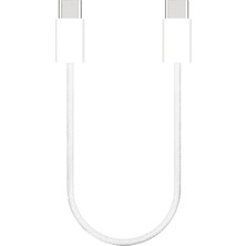 Avcı Teknoloji Market 60W Type-C Şarj Kablosu Kısa Usb-C To Usb-C Data ve Hızlı Şarj Kablosu