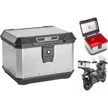 Givi Gıvı ALP44 Alpina Motosiklet Çantası Alüminyum 44 Lt Keçe Iç Astar