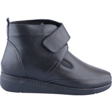 Ortoplus Deri Ortopedik Kadın Bot ER1001 Siyah