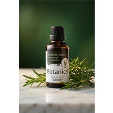 Botanica %100 Saf Biberiye Yağı Saç Bakım Kürü Kepek Önleyici Canlandırıcı Doğal Uçucu Bitkisel 50 ml