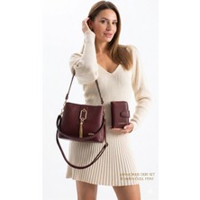 Sargınlar Mila Siyah Uçluk Detaylı Yumuşak Kadın Omuz Çantası