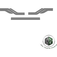 Mercedes Kabin Şeridi Komple 2517-2521 Gri E.m