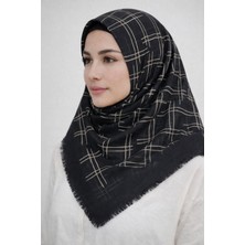 Sinem Emprime Koton Eşarp -  Siyah / KARAMEL-06289-02