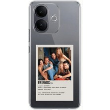 TechTree Vivo V60 Lite Uyumlu Friends Mini Poster Tasarımlı Baskılı Silikon Kılıf